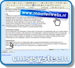CMS systeem Maartenwebs